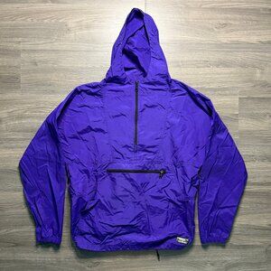 *Vintage L.L. Bean Men's Anorak Pullover Windbreaker Jacket - Purple
